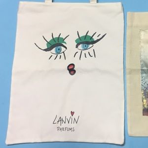 Lanvin Parfums Tote Bag Purse Vintage + Bonus!